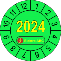 P0022 Prüfplakette Jahreszahl 2024 mit Logo 